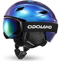 美品Odoland 子供用スキースノボヘルメット ゴーグル付きXS箱付き 袋付き Amazon | Odoland 子供用スキーヘルメット ゴーグル付き スノーボード